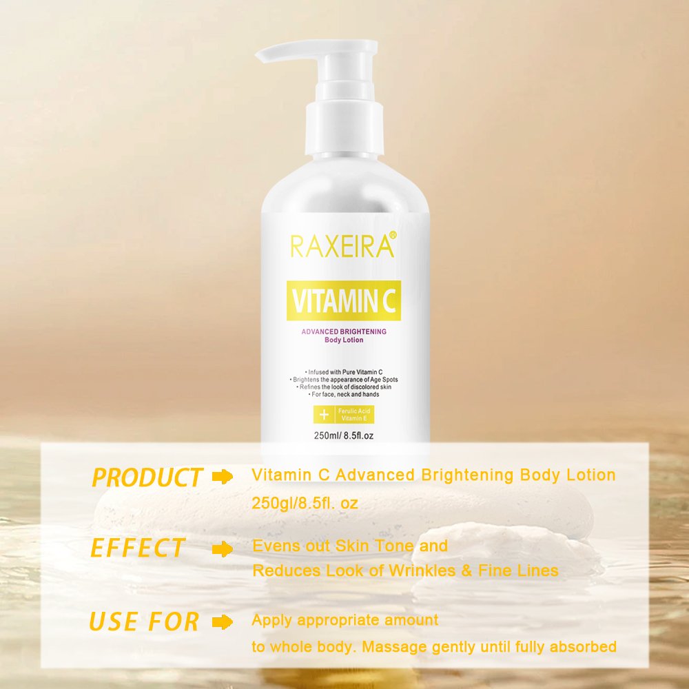 Skin Care Vitamin C Intensive Brightening Body Lotion OEM Vitamin C Advanced Lightening Body Lotion Whitening Body Cream