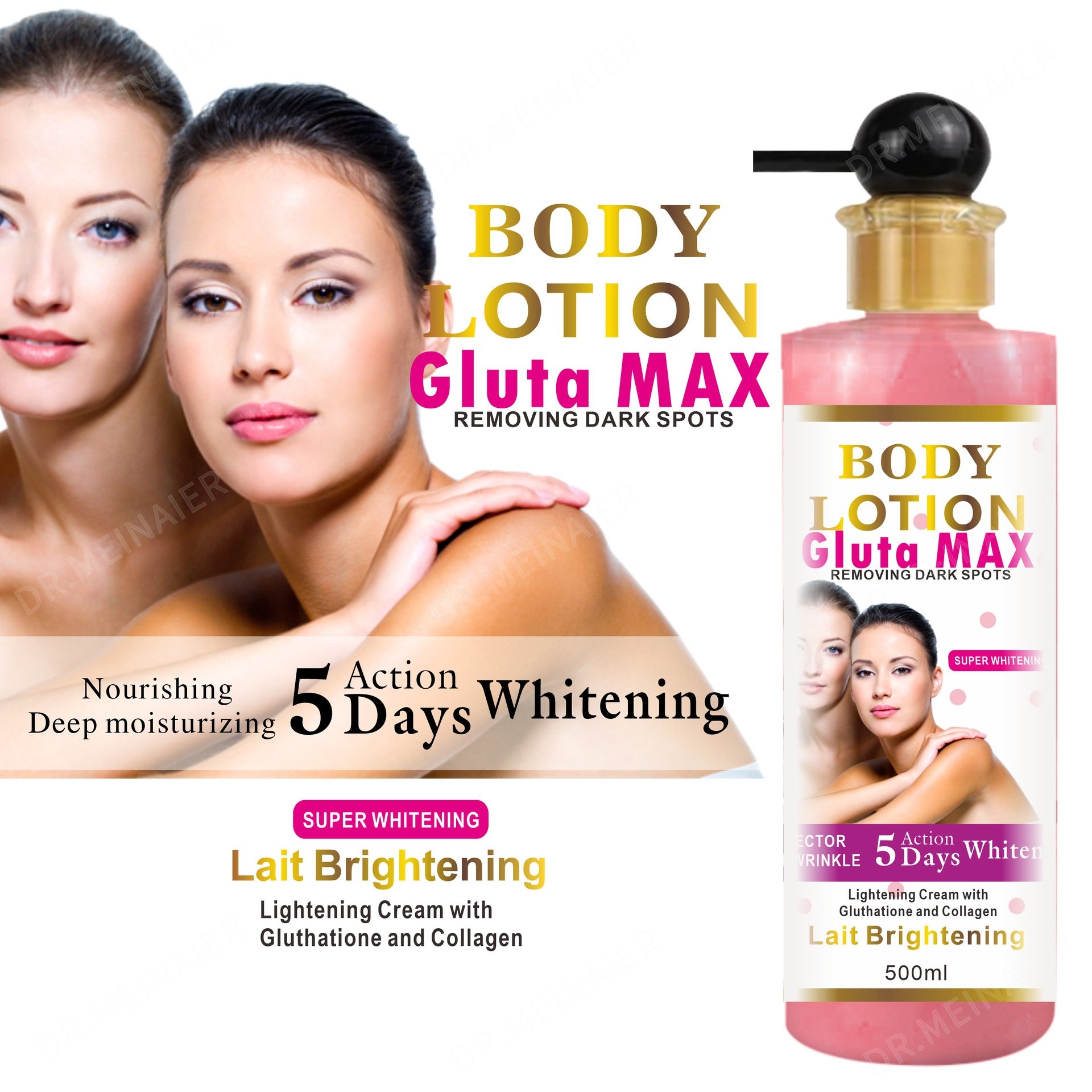 Korean skin care brightening fair and white carrot easy glow skin whitening lotion body lotion for men