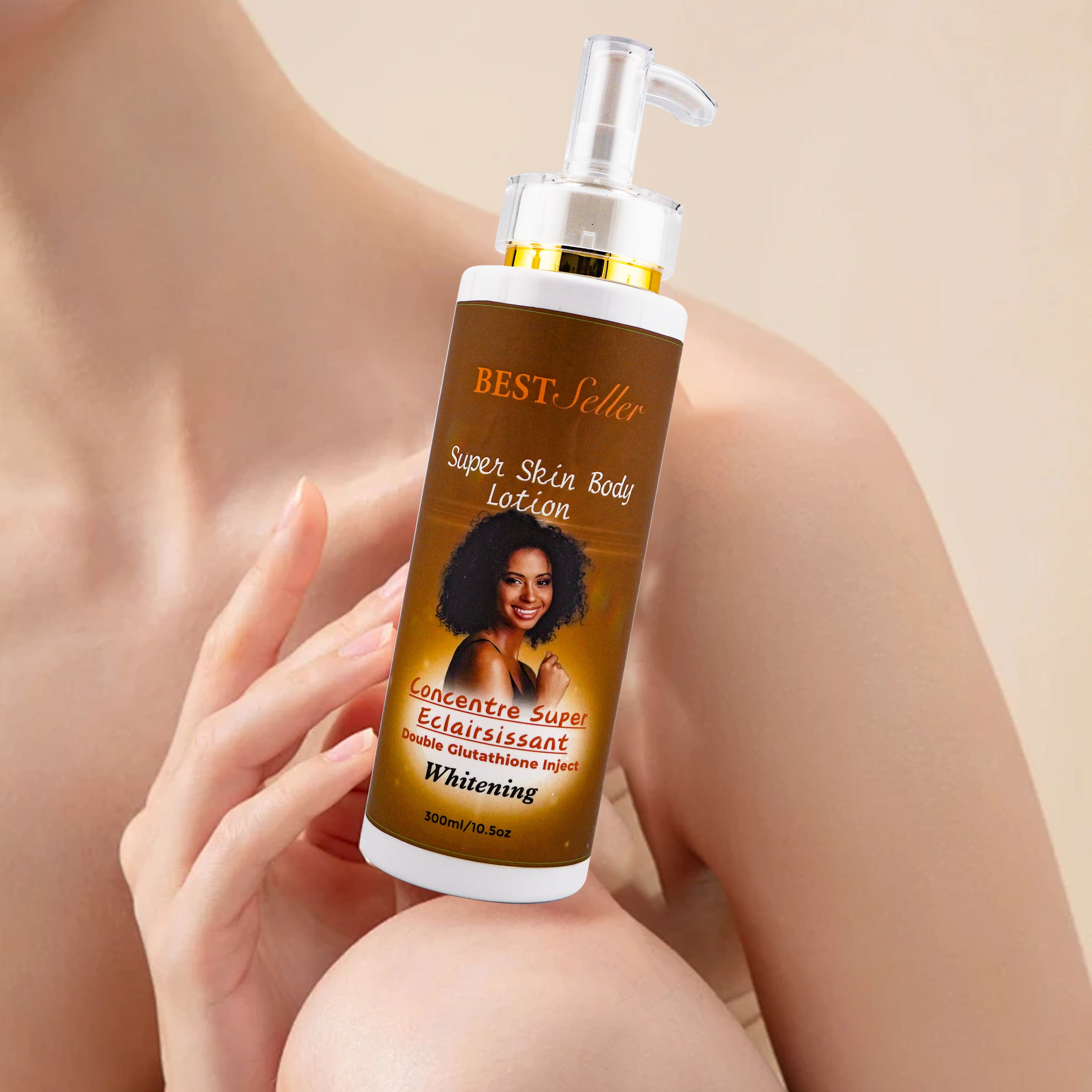 Body lotion whitening cream woman private parts bleaching cream for dark skin private label four skin care set