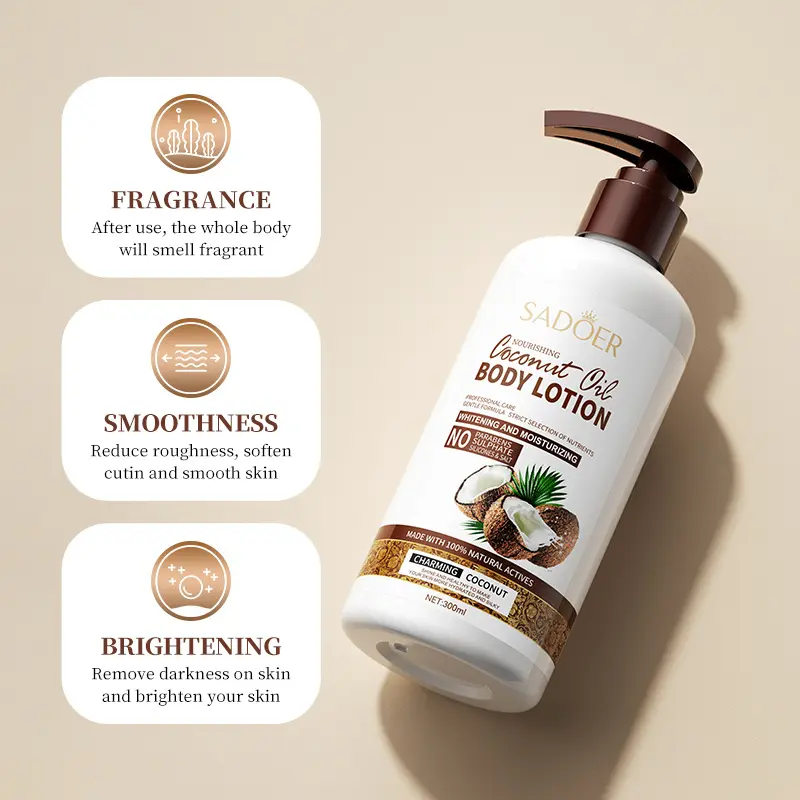 MIDUO Factory OEM 300ML Glycerin Type Water Based Cruelty Free Fragrance Free Natural Vegan Organic Brightening Body Lotion