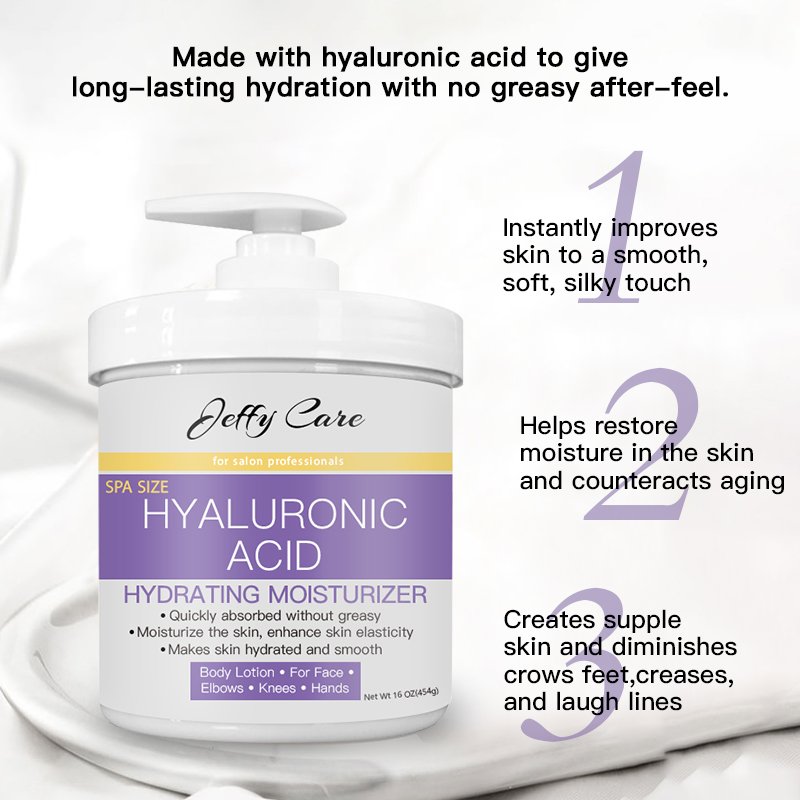 Private Label Natural Organic Moisturizing Nourishing Hyaluronic Acid Body Lotion
