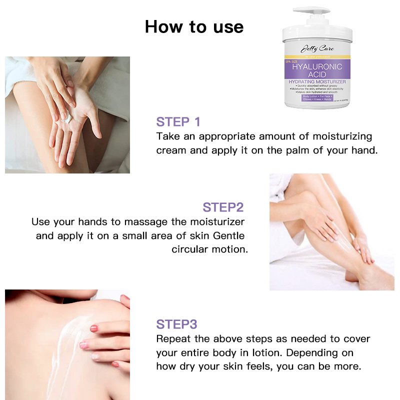 Private Label Natural Organic Moisturizing Nourishing Hyaluronic Acid Body Lotion