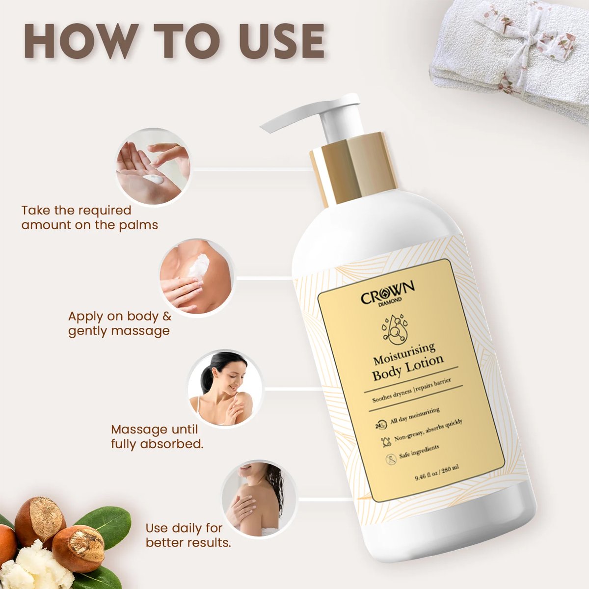 Private Label Korean Natural Organic 24 Hours Moisturizing Repair Anti-Aging Lightening Firming Fast Whitening Full Body Lotion