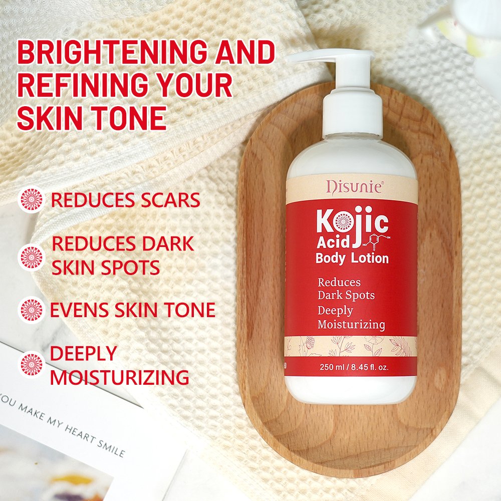 Kojic Acid Body Lotion Cream Fade Scar Black Spot Remover Even Skin Tone Whitening Cream Moisturizing Body Lotion