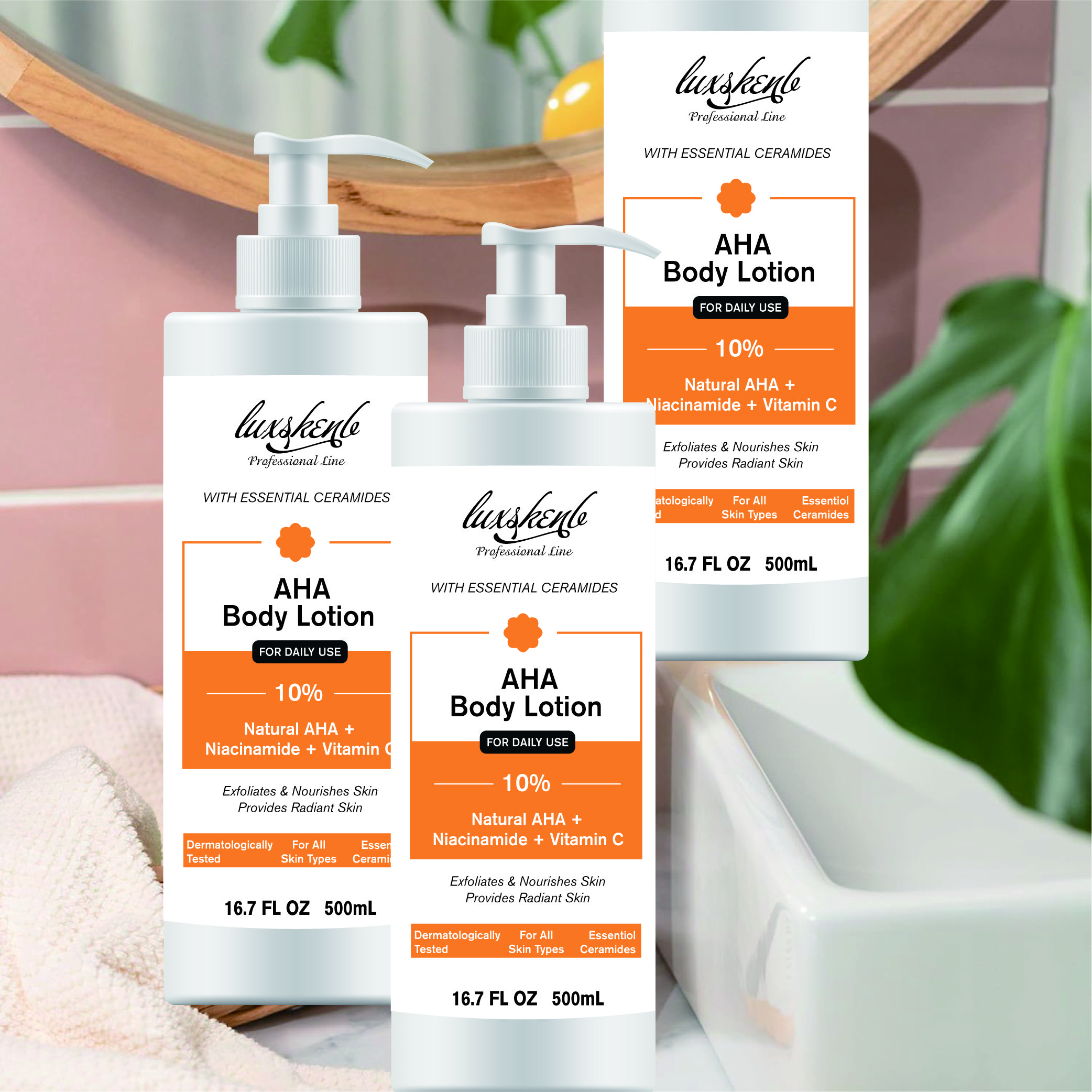Private Label Vegan Nicotinamide Body Lotion for Acne Black People, Moisturizing Body Lotion for Black Armpits And Dark Spots
