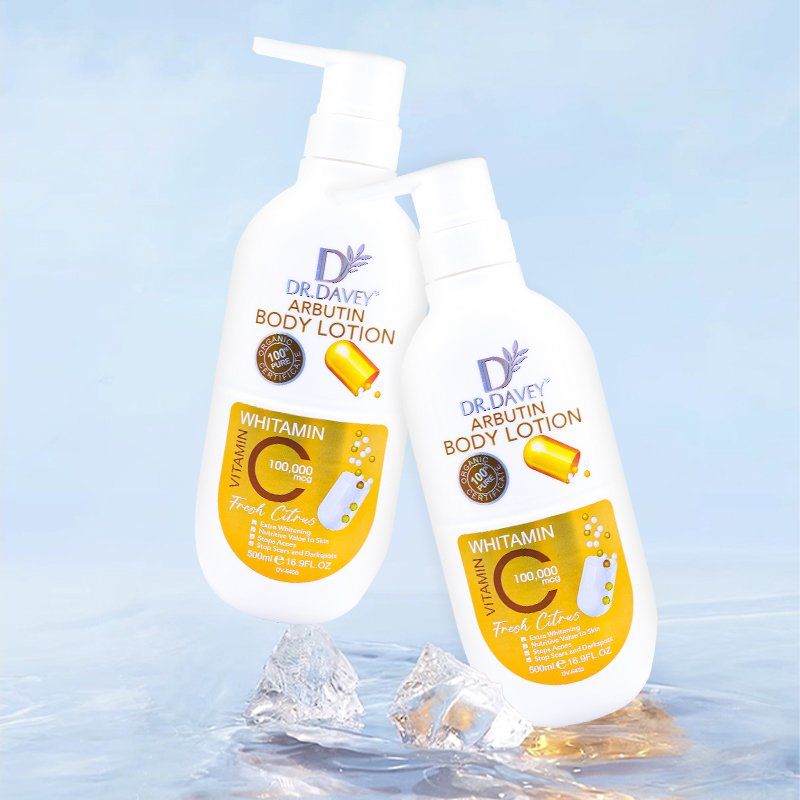 DR DAVEY Vitamin C Body Lotion Skin Care Smooth Whitening Exfoliator Nourishing Moisture Good Quality Body Care