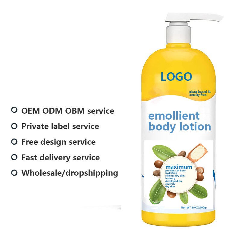 Gentle Emollient Body Lotion Aloe Vera Nourishing Dry Skin Oatmeal Formula Rich Emollients Moisturizing Body Cream