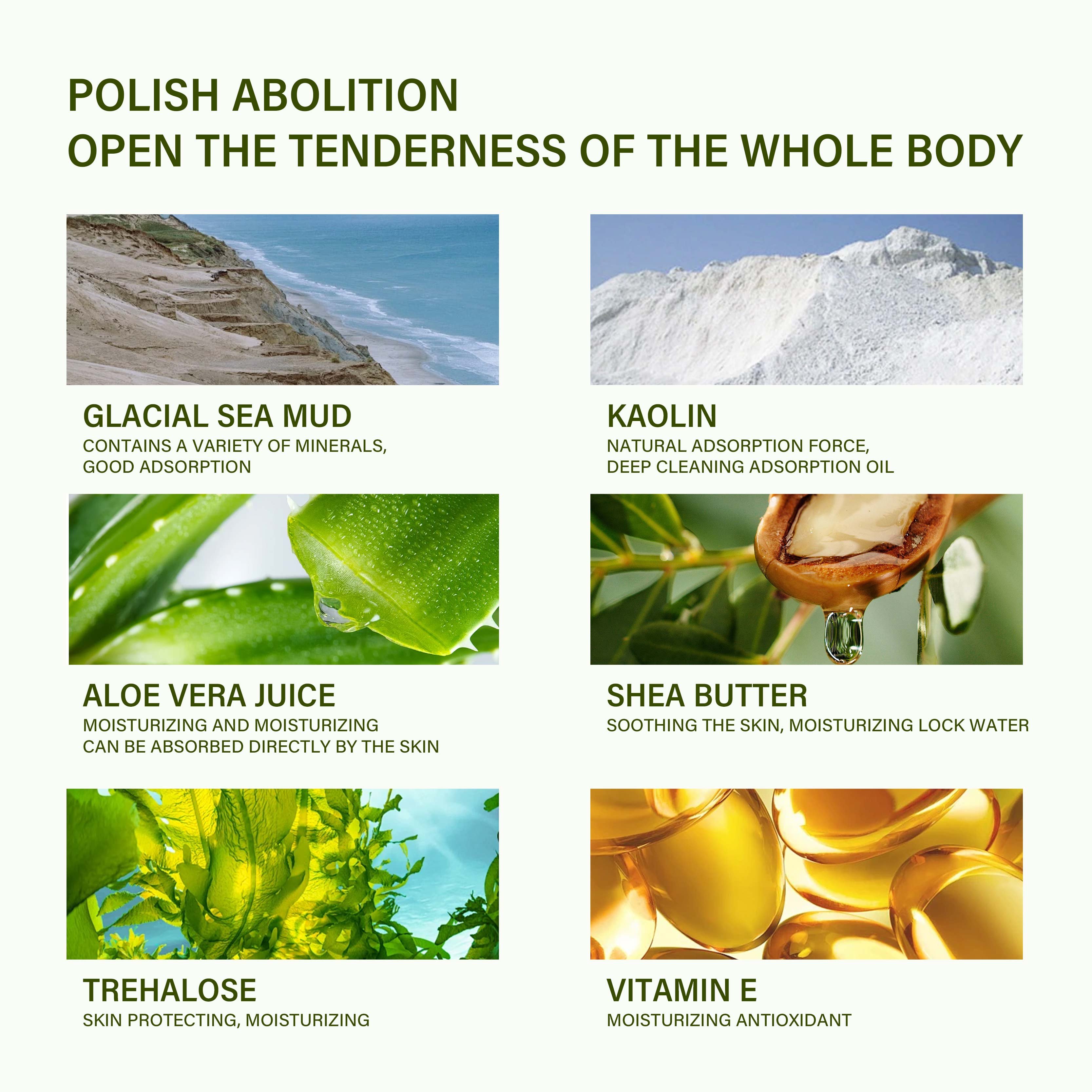Vitamin E Body Skin Cream ODM OEM Body Cleansing Mud Mask Exfoliating Refreshing Scrub Adult Skin Care Products