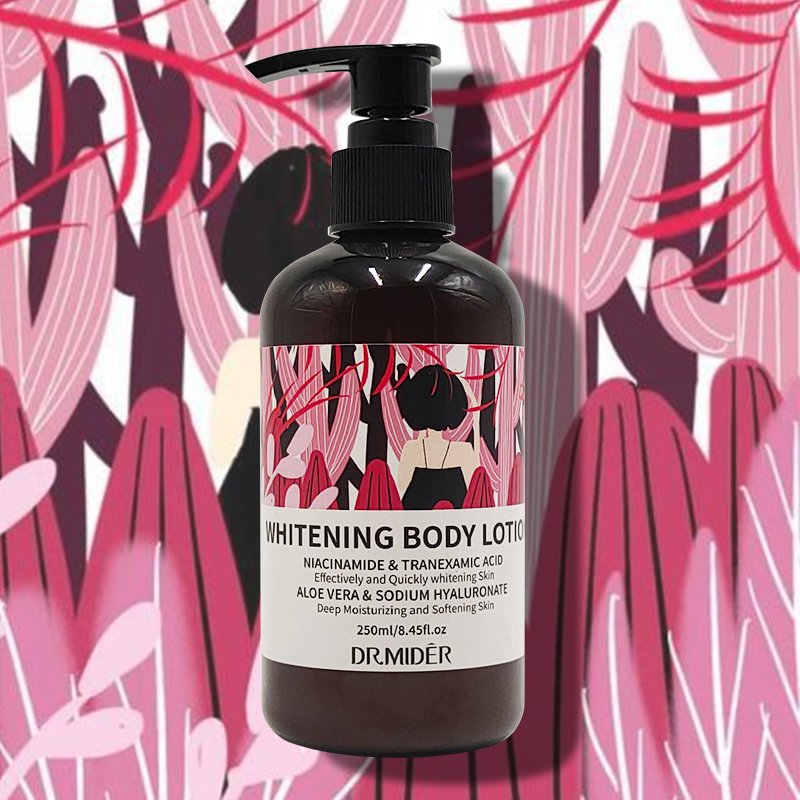Private Label The body care Strong Bleaching Cream Black Skin Brightening Moisturizing Quick Whitening Body Lotion