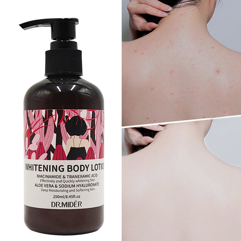 Private Label The body care Strong Bleaching Cream Black Skin Brightening Moisturizing Quick Whitening Body Lotion