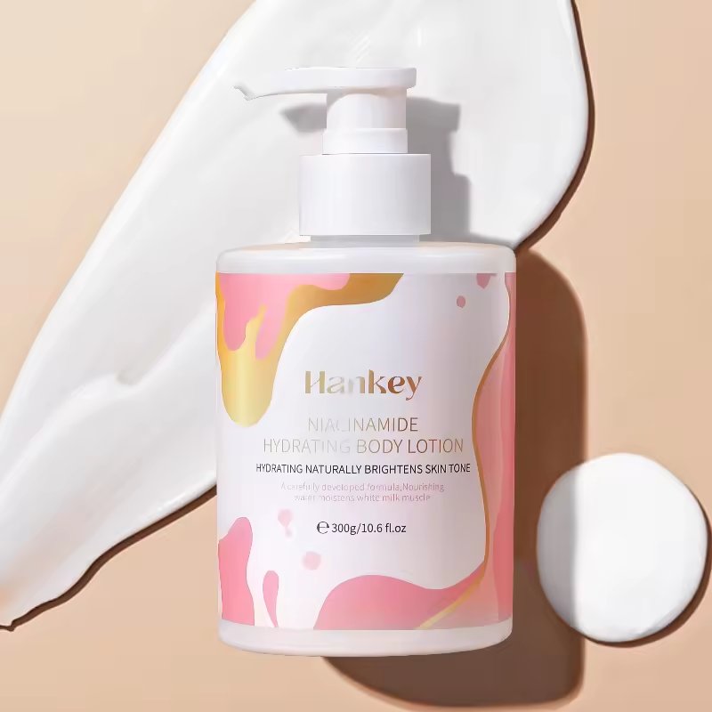 Private Label OEM Custom Moisturizing Whitening Soothing Brightening Smoothing Skin Milk Niacinamide Body Lotion