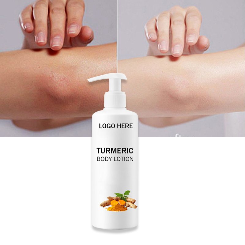Private Label Moisturizing Smoothing Vitamin c Whitening Turmeric body lotion