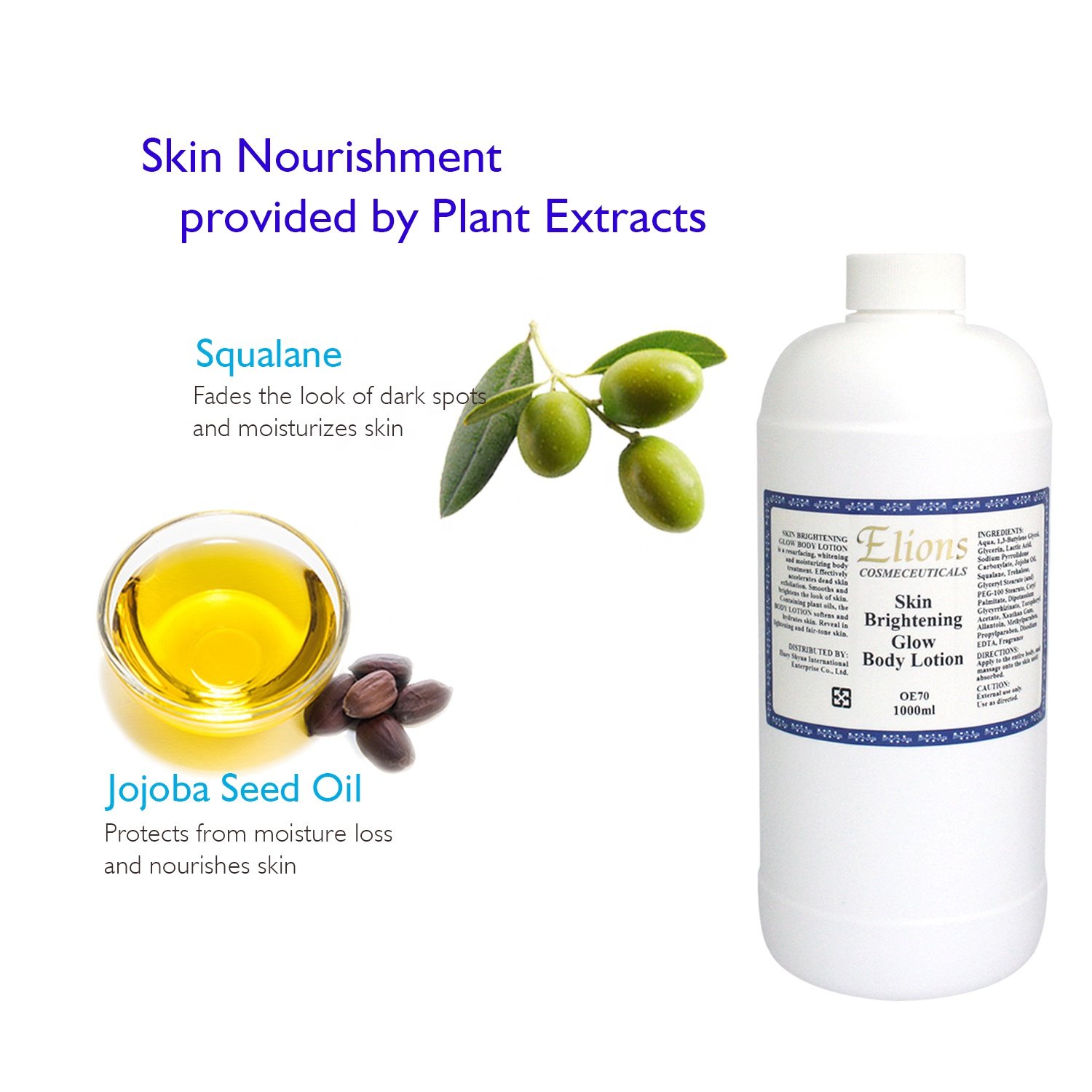 A.H.A Exfoliating Body Lotion with Lacti Acid Dead Skin Remover Whitening Agent OEM Lightening Nourishing Moisturising Function