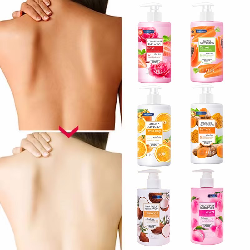 Private Label Korean Perfume Vitamin C Retinol AHA BHA Skin Lightening Body Lotion For Black Skin