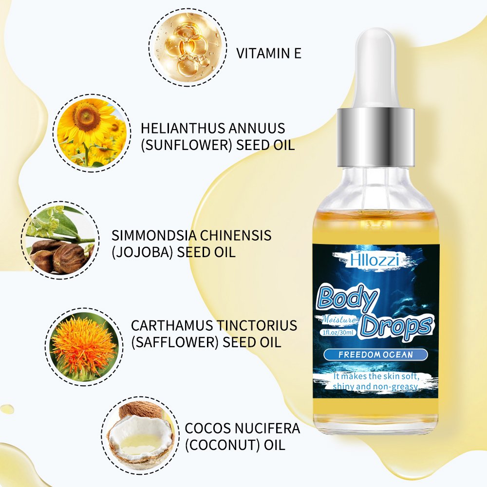 2oz/57g Hllozzi freedom ocean BODY GLAZE Whitening Body Lotion Pick Your Scent with Products Shea Butter Body Care Cream