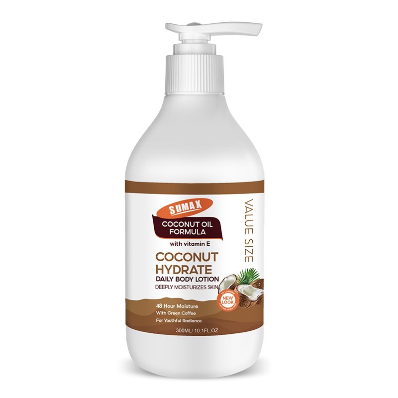 Sumax 300ml Coconut Moisturizing Cream Body Lotion For Daily Self-care Routine