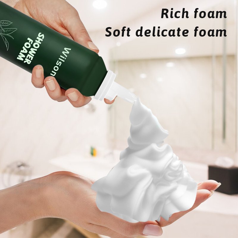 250ml Cosmetic Soap Whipped Shower Foam Bath Cleansing shower Mousse Cream Body Wash Amino Acid Moisturizing Lightening lotion