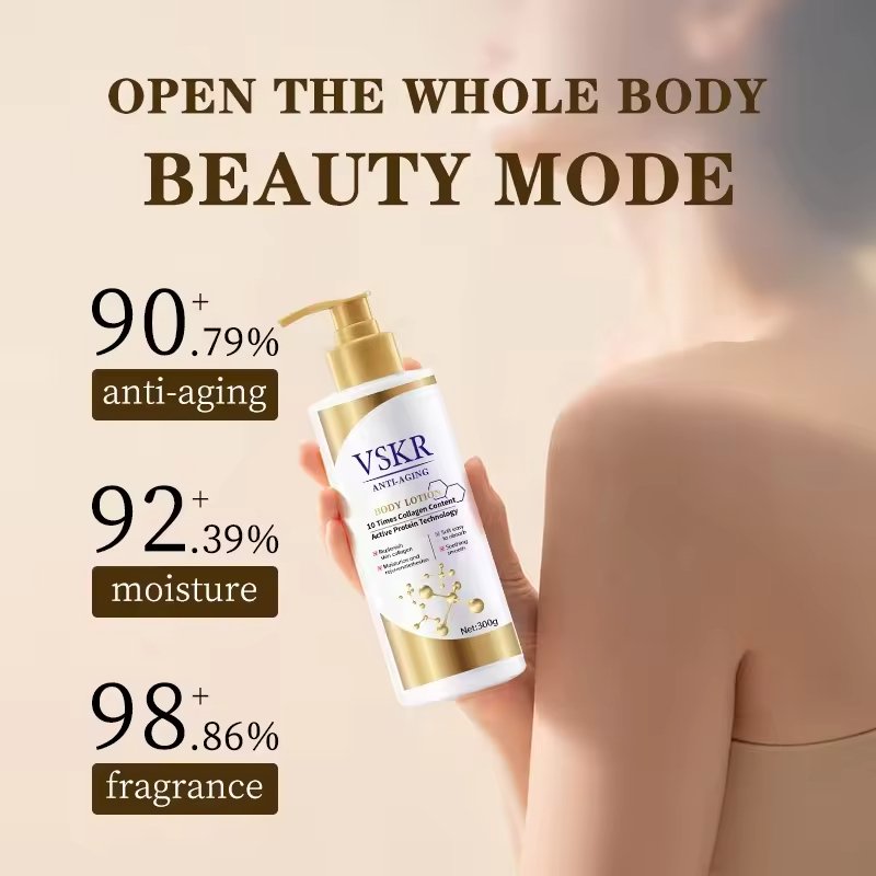 Collagen Body Fragrance Lotion Moisturizing Anti-Aging Brightening Skin Cream Repair Anti Wrinkles Smoothing Body Care Lotion