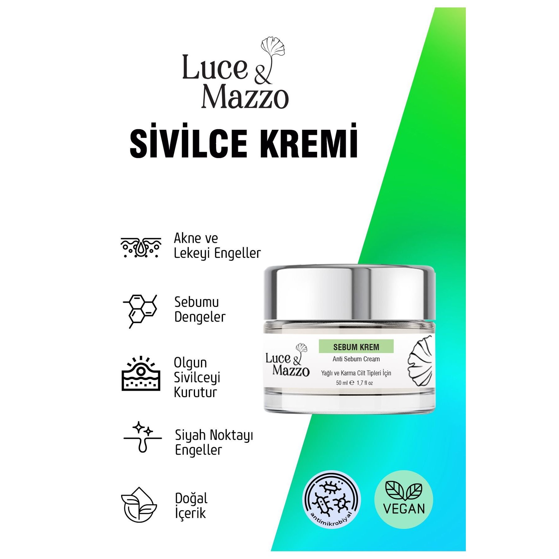High Quality 50ml Acne Blackhead Prevention Cream with Salicylic Acid Body Oil Lotion Form Niacinamide Main Ingredient Hot Sale