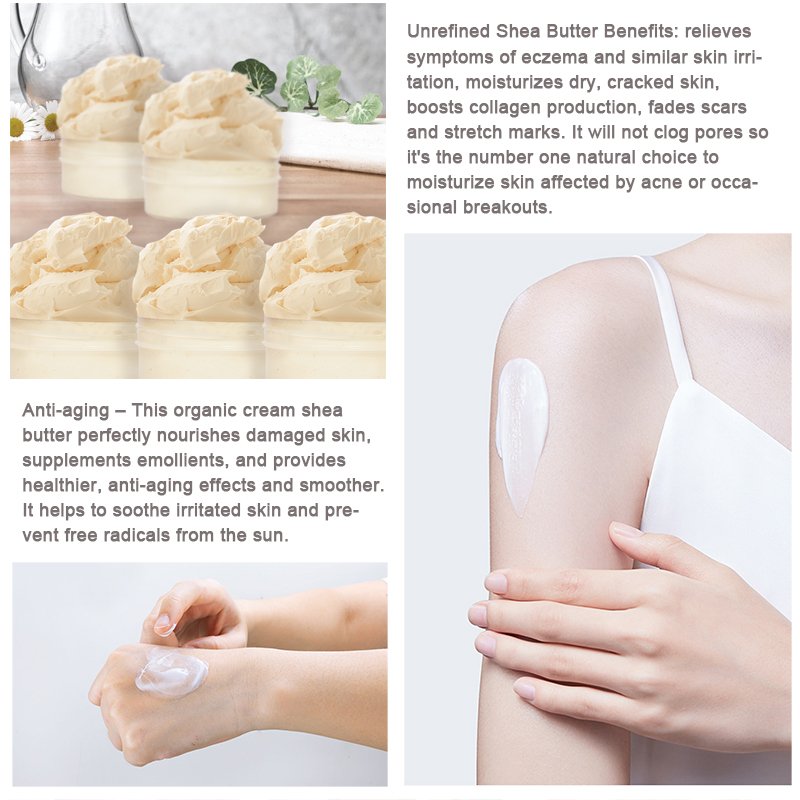 Hot Selling Skin Whitening Body Lotion Cream Shea Butter White Label Body Butter Moisturizing Hyaluronic Acid Body Lotion