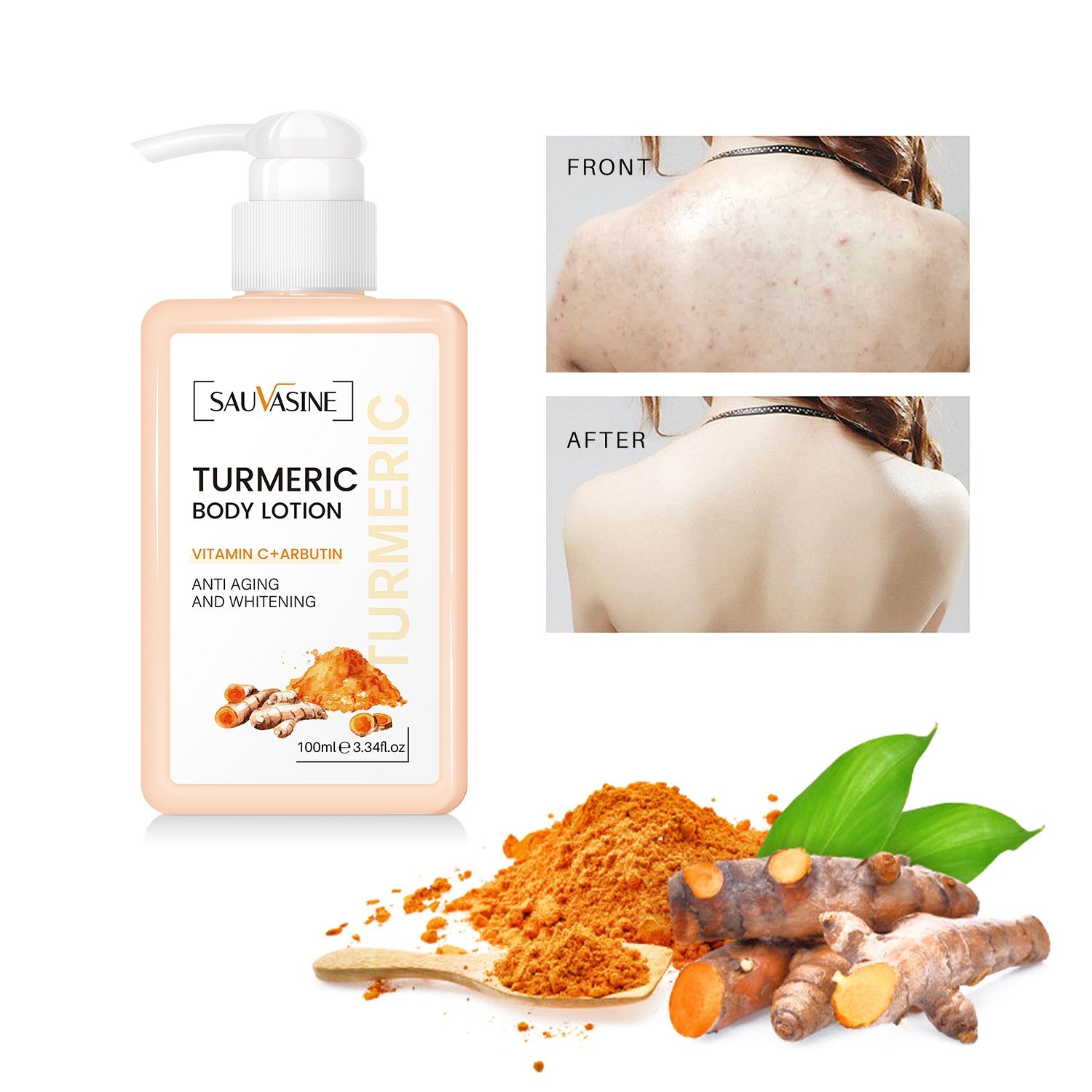 Wholesale Herbal Vegan Turmeric Body Lotion for Adults Whitening Skin Care Cream Oil and Butter Source