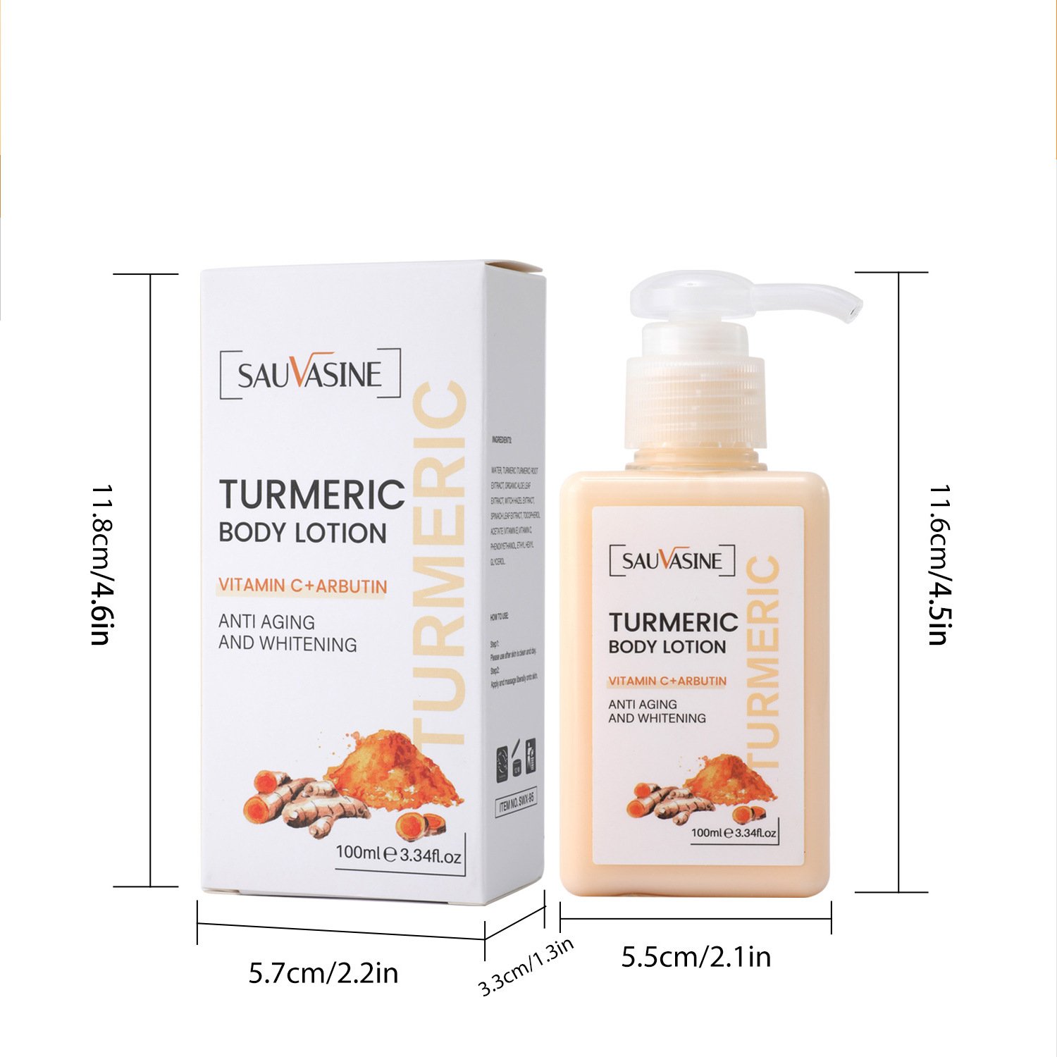 Wholesale Herbal Vegan Turmeric Body Lotion for Adults Whitening Skin Care Cream Oil and Butter Source