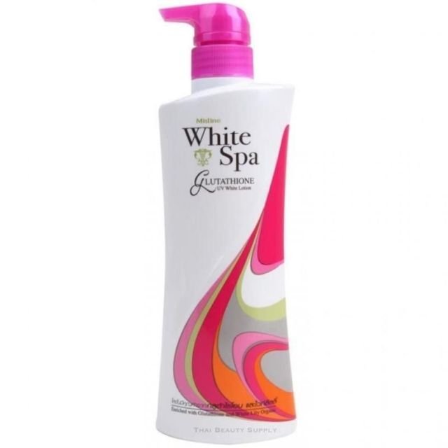Mistine White Spa and White Lily UV Whitening Body Lotion 400 ml. : Thailand