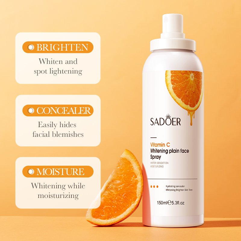 OEM SADOER Wholesale Natural Organic Vitamin C Face Exfoliator Moisturizing Gel Body Lotion Whitening Cream Adult Skin Care Set