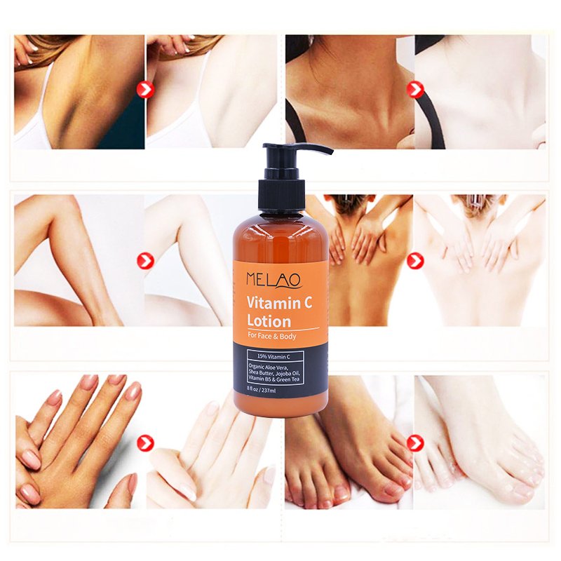 Private Label Milk Whitening Body Cream Lotion Korean Moisturizing Skin Bleaching Vitamin C Body Lotion For Women Dry Skin