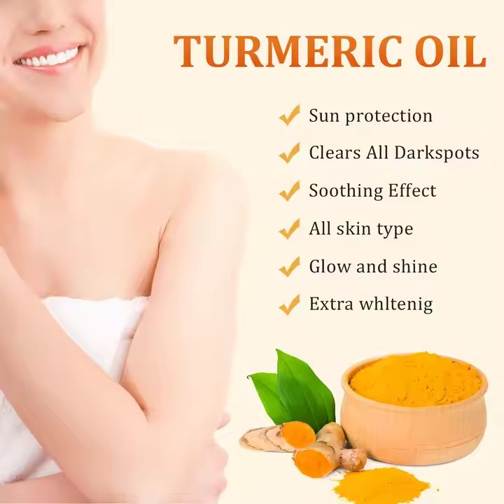 OEM Whitening moisturize Skin Glow Lightening Acne Dark Patches Bright Skin Dark Spot Corrector body Face Turmeric Oil Serum
