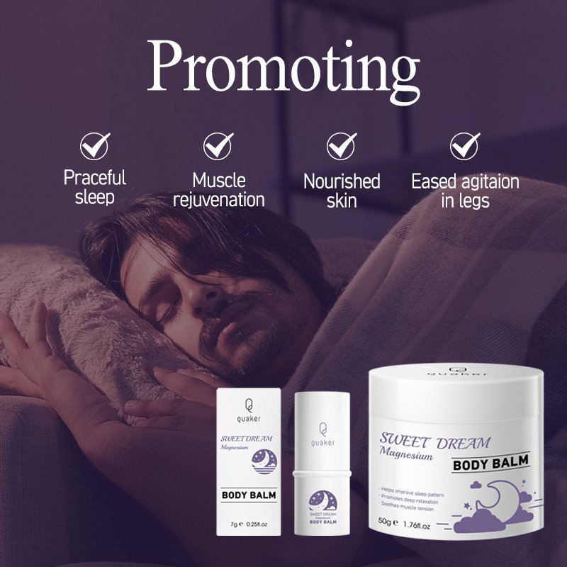 Qquaker Private Label Organic Improve Sleep Magnesium Oil Body Lotion Butter Cream For Leg Feet