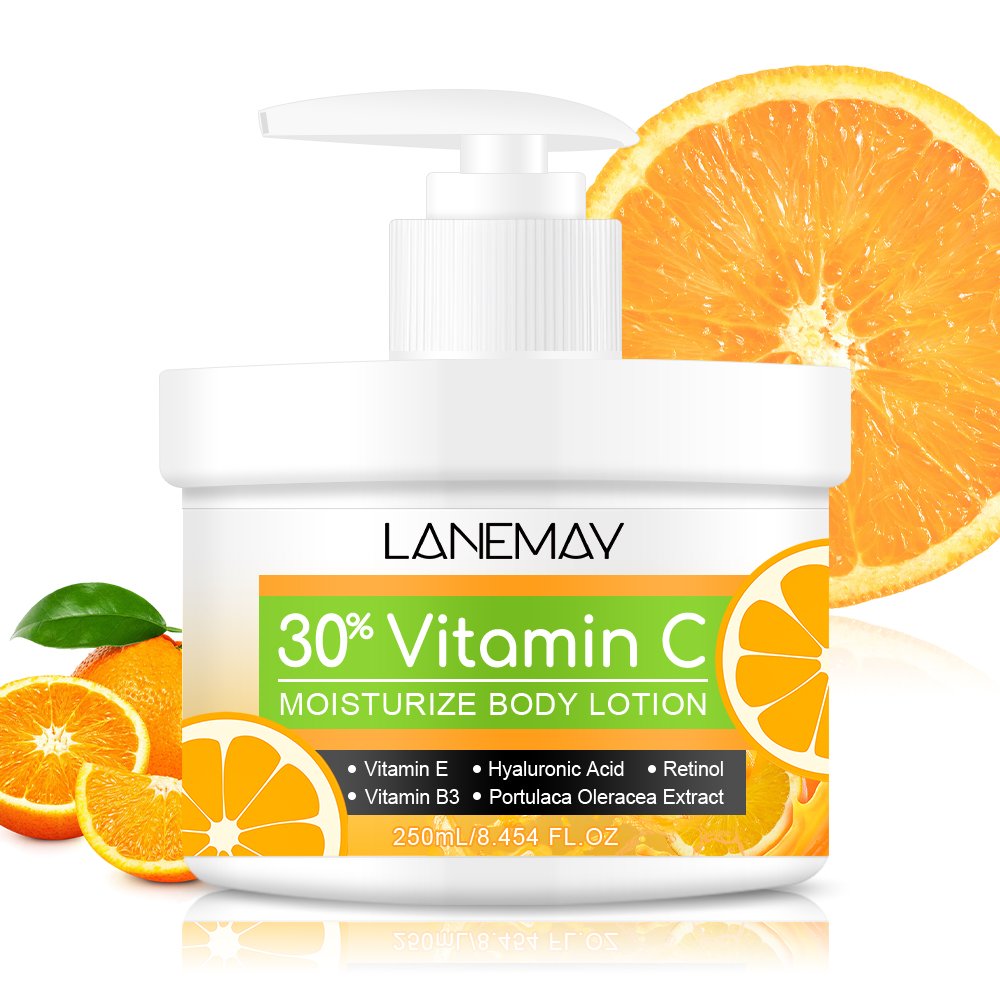 OEM New Arrivals Skincare 250ml Aloe Vera Moisturizing Brightening Whitening Vitamin C Body Lotion