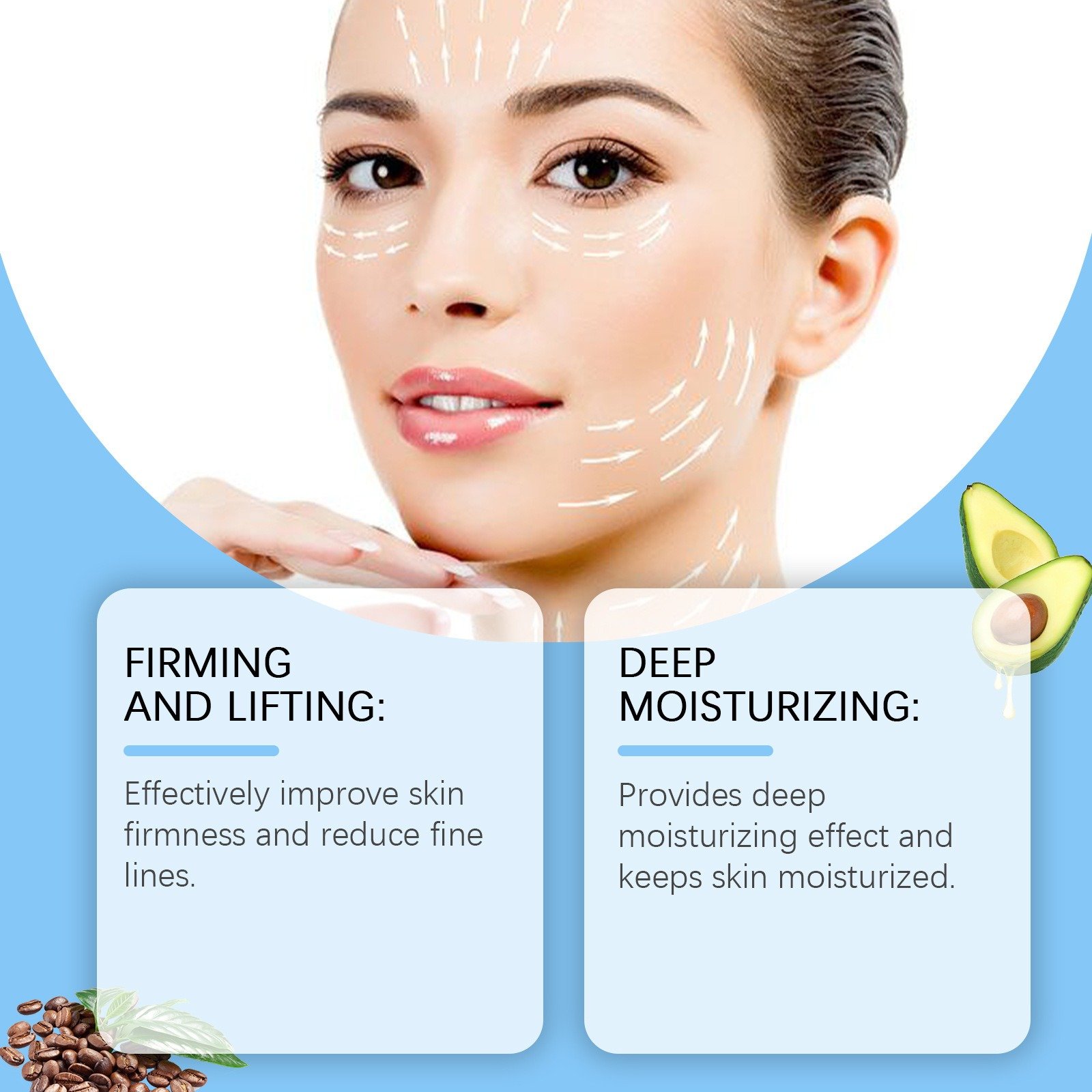 Cera Serum Skin Essence Anti-Wrinkle and Fine Line Firming Liquid for Eye Area Repair Revitalizing and Senescence Body Lotion