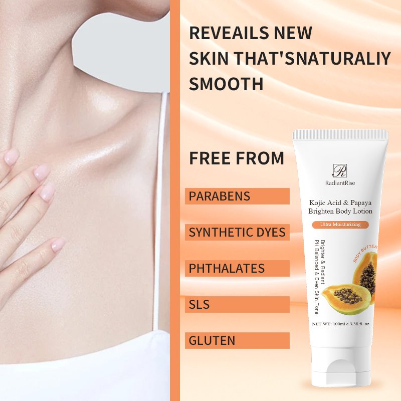 Women Skin Brightening Moisturizer Nourishing White Kojic Acid Body Lotion