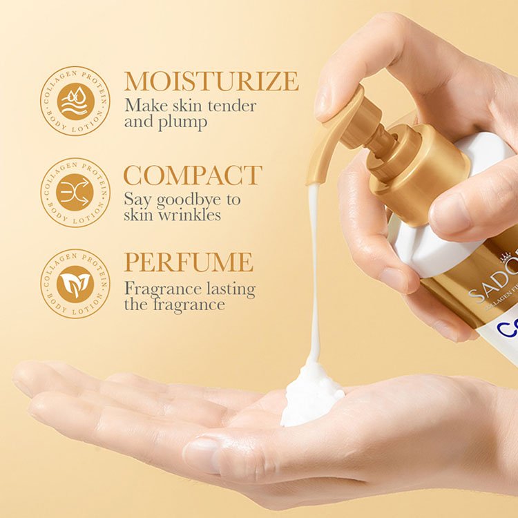 SADOER Hot Selling 300g Replenish Skin Collagen Soothing Smooth Collagen Anti-aging Collagen Body Lotion