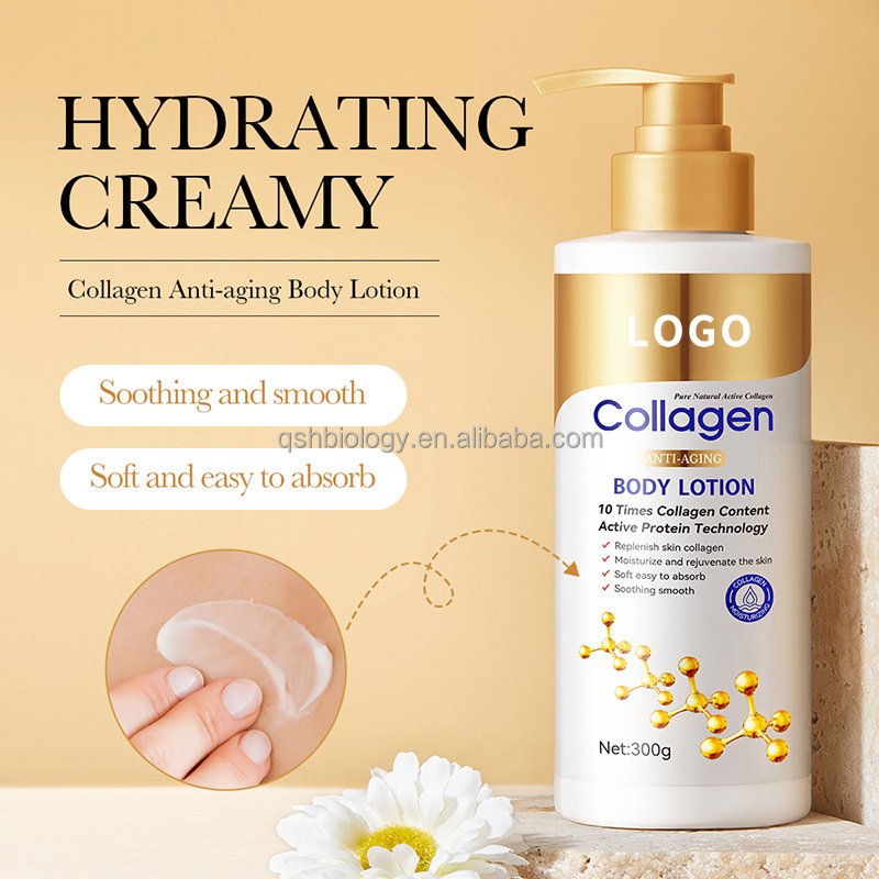Private Label Natural Collagen Retinol Brightening Moisturizer Body Lotion For Woman