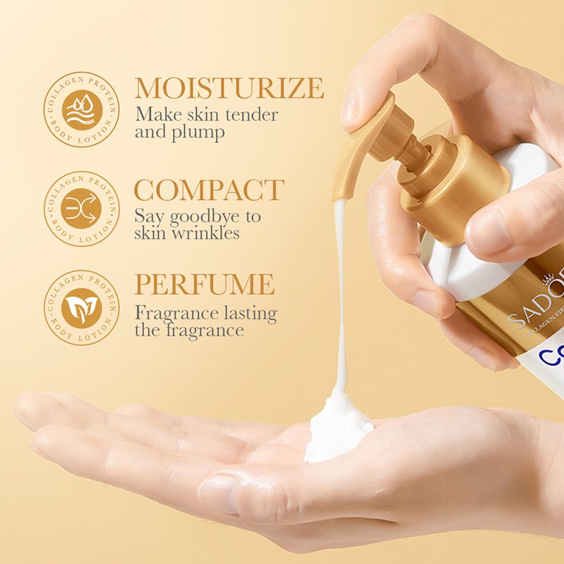 300g SADOER collagen Body Lotion skincare Nourishing Whitening Body Skin Care Cream for Women