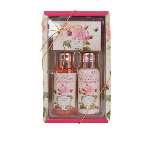 Custom made moisturizing body wash bath gift set body lotion