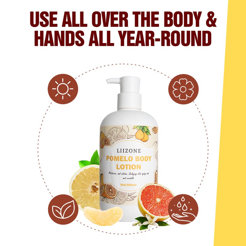 Private Label Body Care Daily Moisturizing Hydrating Body Lotion Vitamin E Pomelo Body Lotion Improves Dry And Rough Skin