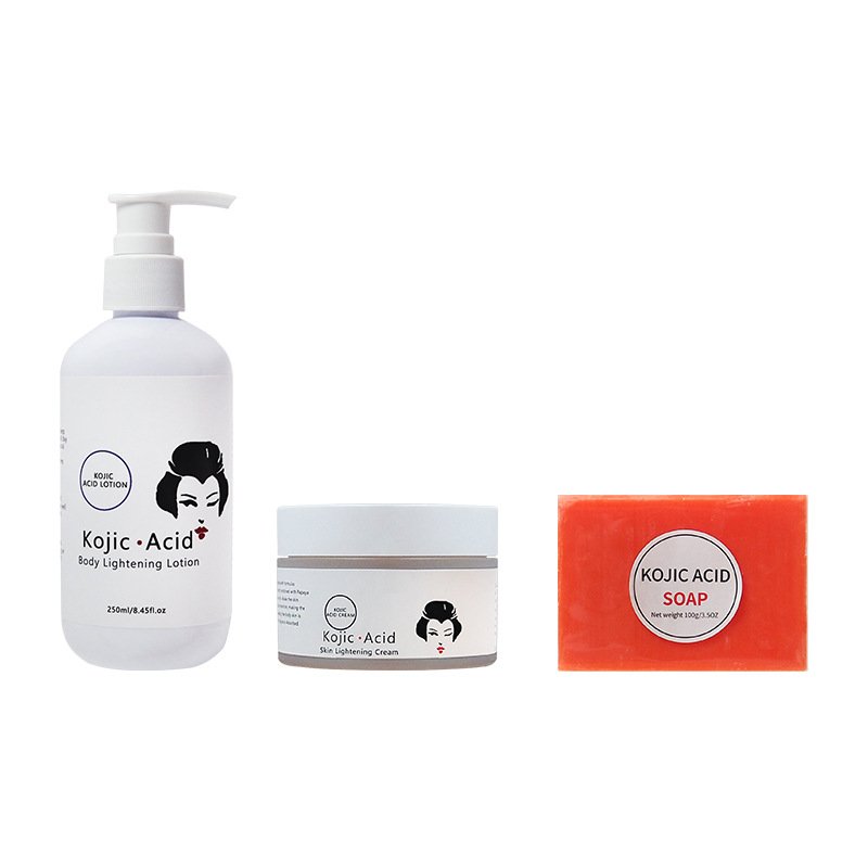 Private Label Skin Face Care Set Facial Whitening Kojic set for women and man