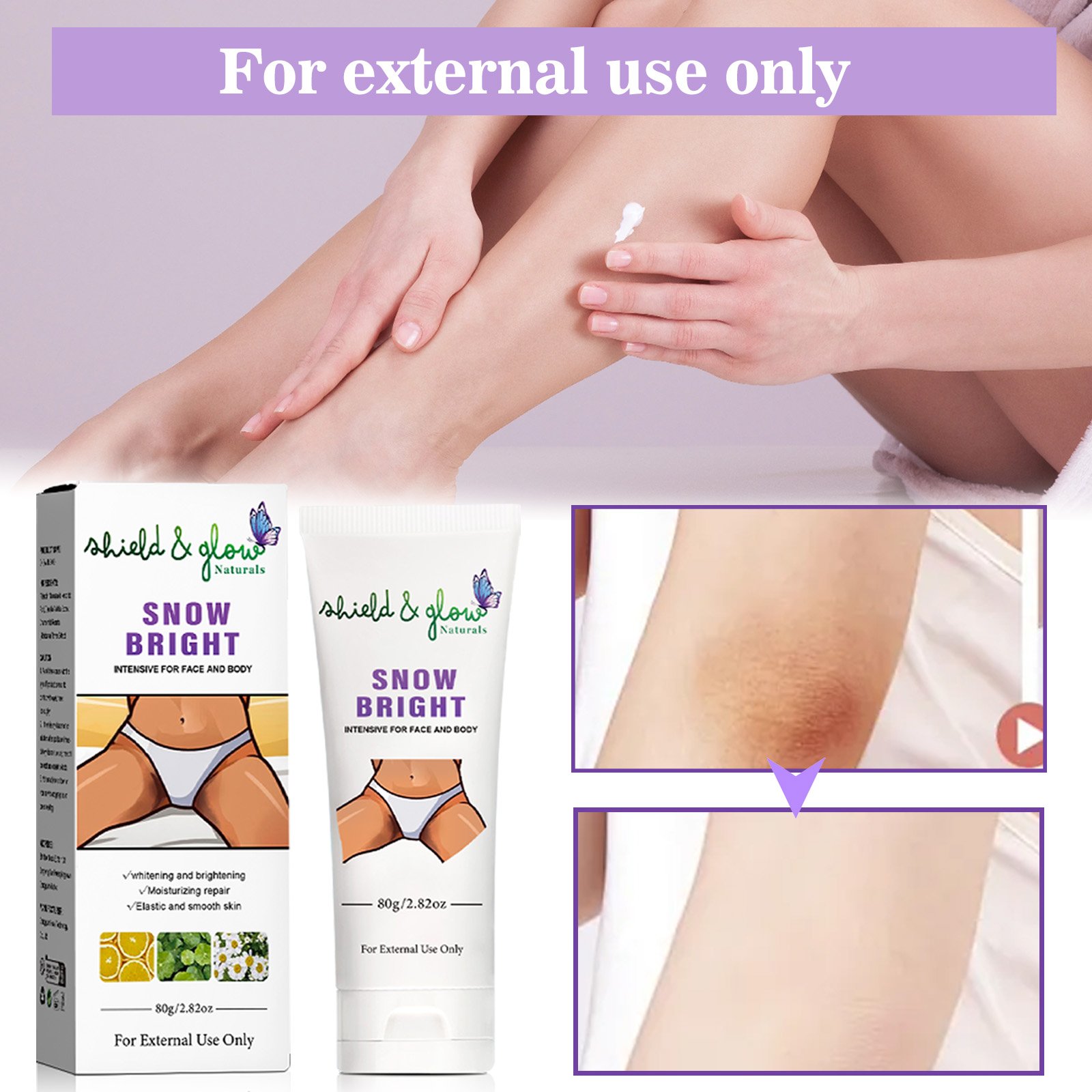 Private Label snow bleach Cream body skin underarm whitening cream Dark Spot Remover Private Part Lotion Lightening