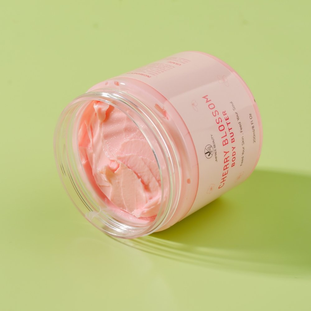 JMFREE Private Label 100% Natural Organic Moisturizing Hydrating Body Lotion Skin Whitening Cherry Blossom Body Butter