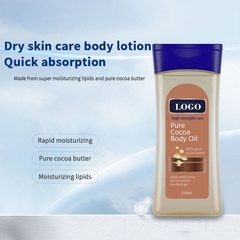 Dry skin care body lotion quick absorption massage and spa products costumazing shimmer body oil cocoa radiant body oil