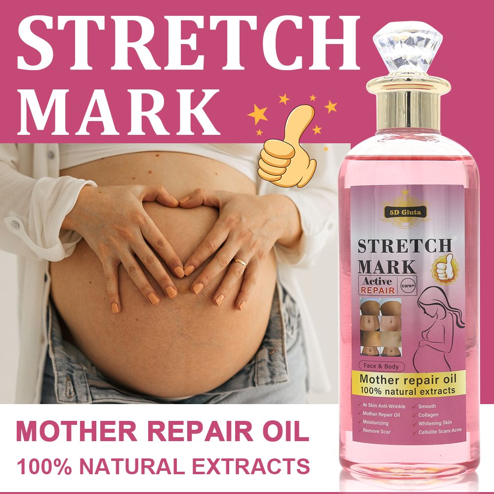 Organic 100% Natural Extracts Stretch Marks Oil Private Label Postpartum Repair Firming Face Body Stretch Mark Remover Oil