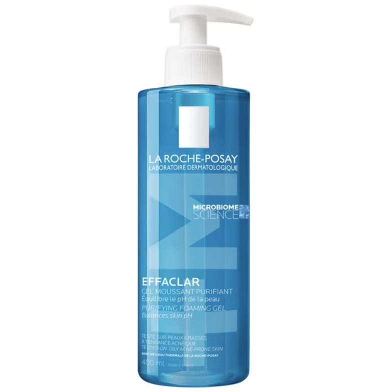 la roche posay Toleriane Purifying Foaming Facial Cleanser Vitamin Oil-Free Face Wash for Oily & Sensitive Skin for Aging Skin
