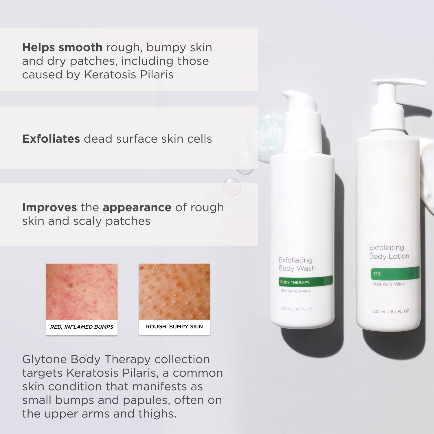 Exfoliating body lotion custom made in China factory