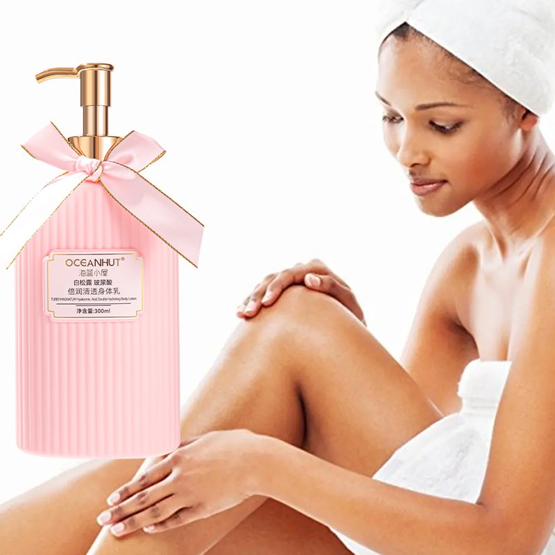 Hot Selling Daily Firming Hydrating Nourishing Hyaluronic Acid Body Lotion Cream Nicotinamide Anti Aging Whitening Body Milk