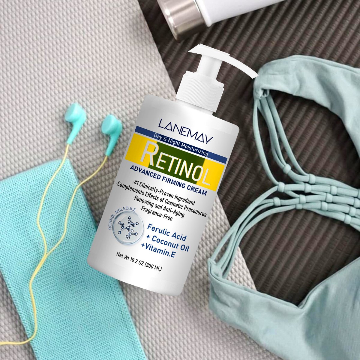 300ML Private Label Retinol Whitening Anti-Aging Yellowing Removing Brightening High Quality Skin Care Body Lotion