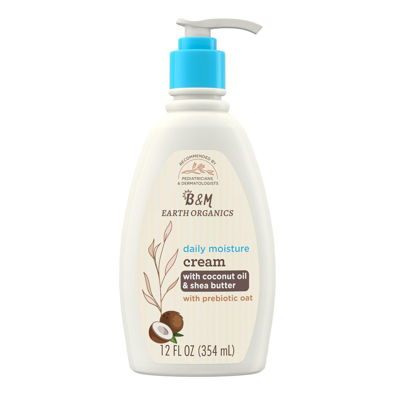 Baby Daily Moisturizing Cream with Prebiotic Oat Baby Lotion with Coconut Oil Shea Butter Deeply Moisturizes Sensitive Skin