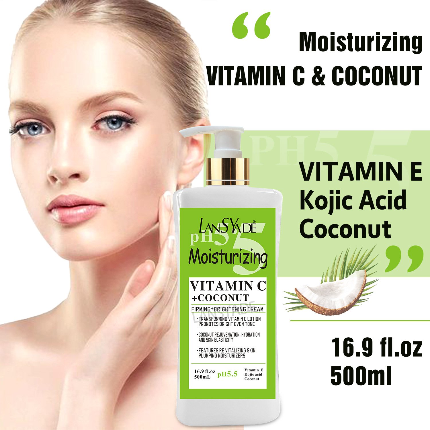 luxury care Vitamin C&Almond Whitening lotion Moisturizing and firming Body lotion Deep Nourish Skincare Brightening Cream